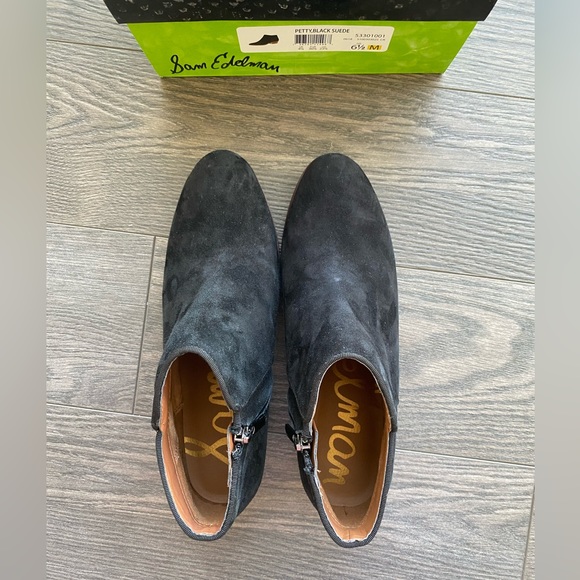 BNIB - Sam Edelman black booties - size 6.5 - Picture 4 of 4